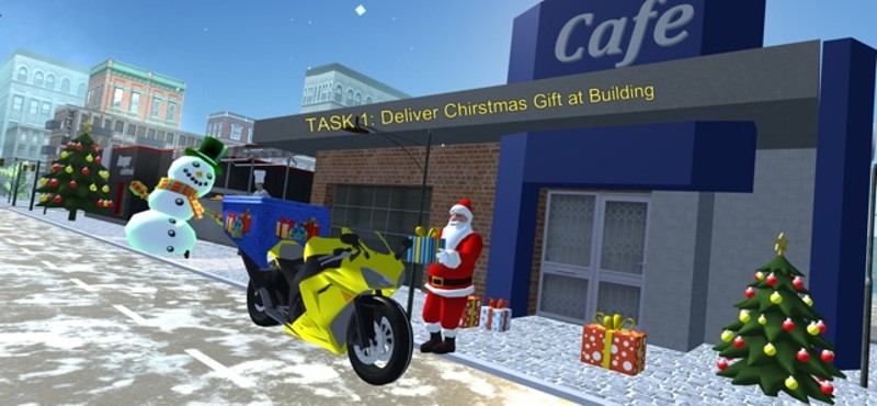 Santa Moto Bike Rider screenshot
