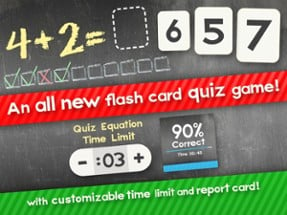 Addition Flash Cards Math Help Quiz Learning Games Image