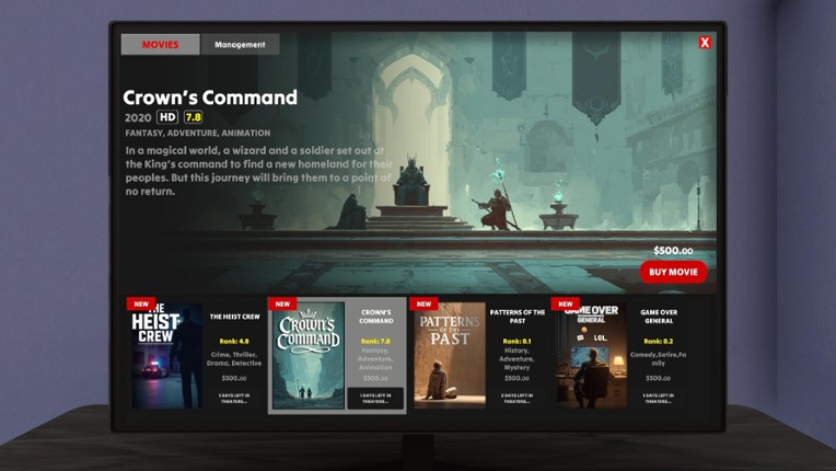 Cinema Business Simulator screenshot