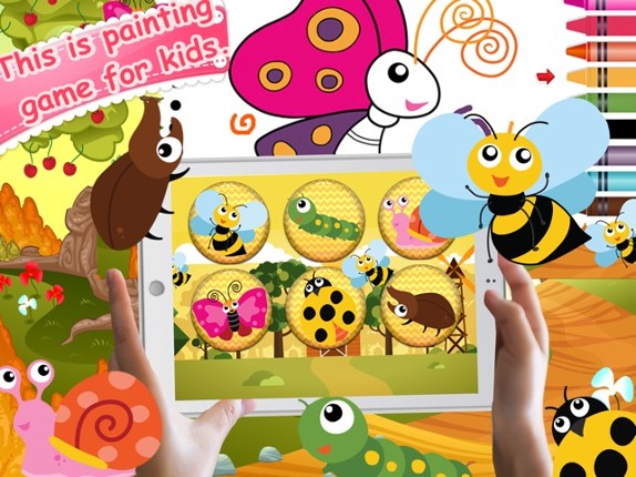Cute Bug Paint - Bug coloring book for me Image