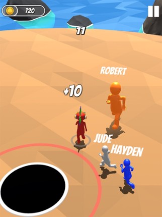 Fun Race Color Hole Party 3D screenshot