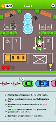 Parking Lot - Logic Puzzle screenshot