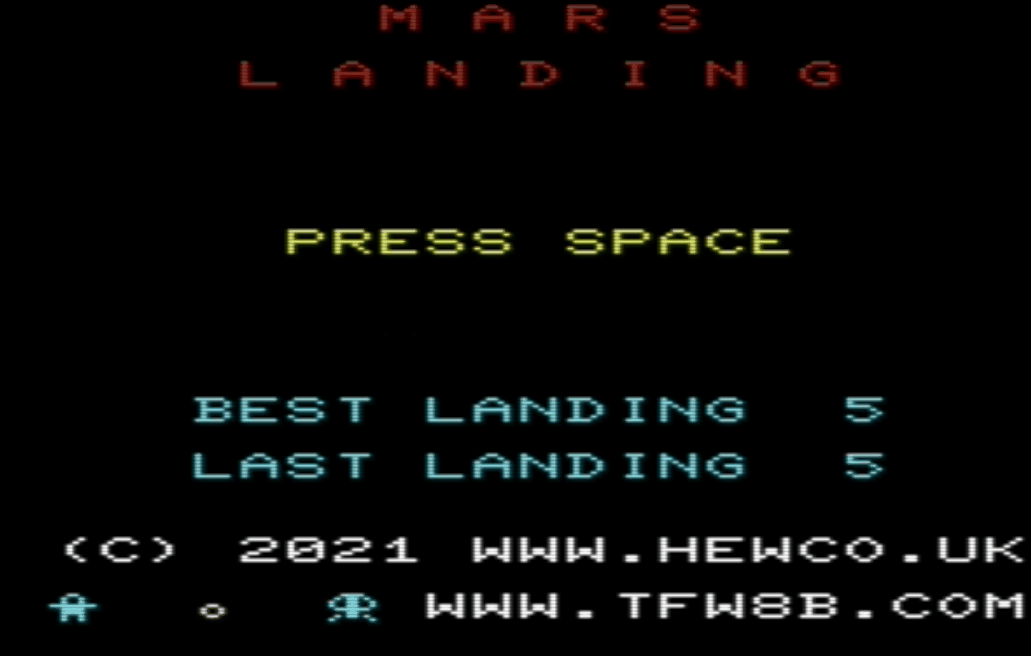 Games like Mars Landing (Vic20)