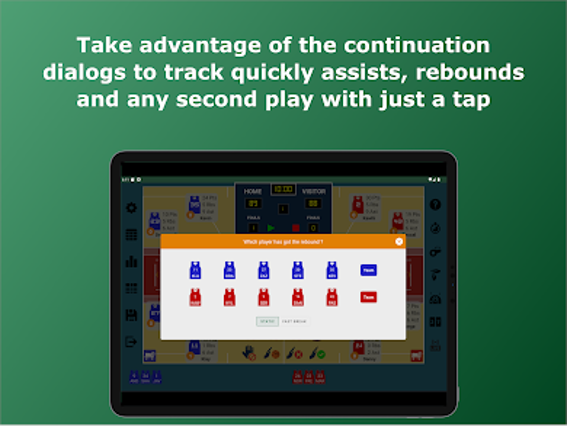 Basketball Stats Assistant screenshot