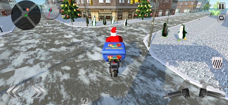 Santa Moto Bike Rider screenshot