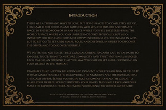 Scarlet Compass – Femdom Couples Card Game Image