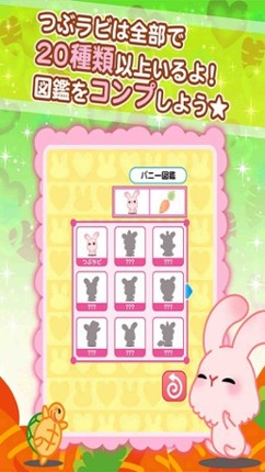 Tsubu-rabi! - The free cute rabbit collection game screenshot