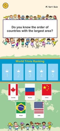 World Ranking Quiz: Sort Quiz Image