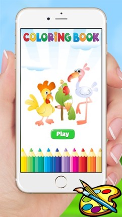 Bird Coloring Book for Kids - Children Drawing free games Image