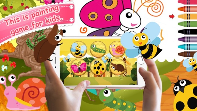 Cute Bug Paint - Bug coloring book for me Image