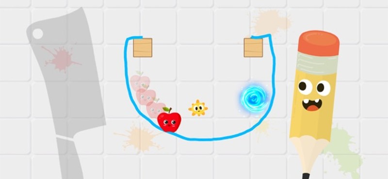 Fruit Escape: Draw Line screenshot