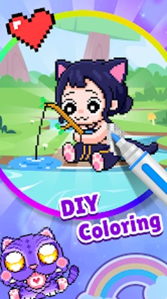 Pixel Number: DIY Coloring Fun screenshot