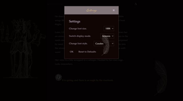 Leda and the Swan screenshot