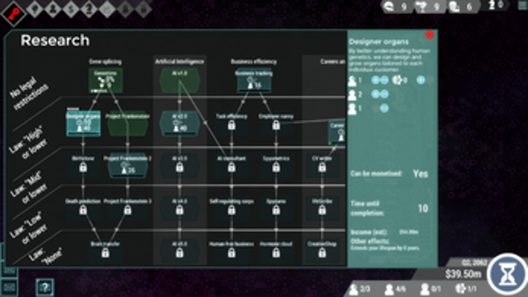 Spinnortality - Kickstarter prototype screenshot