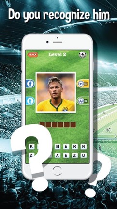 Guess who's the football players quiz app - Top footballer stars trivia game for real soccer fan screenshot