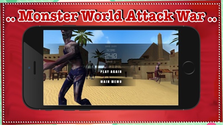 Monster World Attack War - free game first most fun for person screenshot