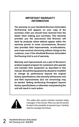 Operator's Manual for the Handheld Bronson Articulated De-Flensing Unit:  A Game Image