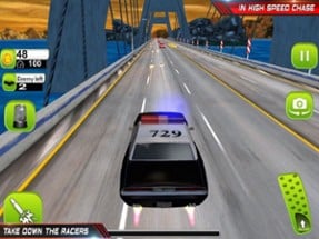 Police Chase Crime: Racing Car Image