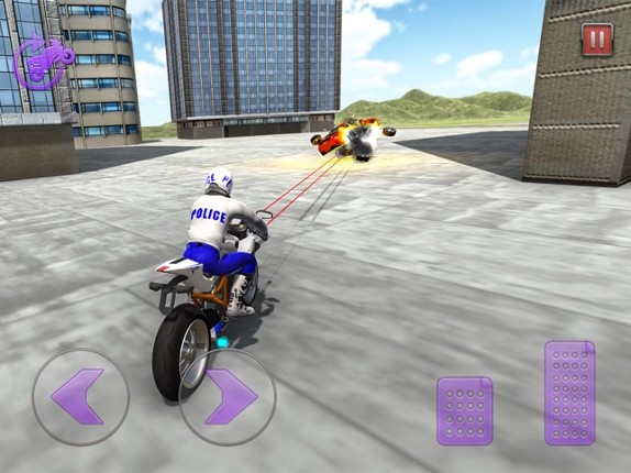 Shooting Mission Biker Police screenshot