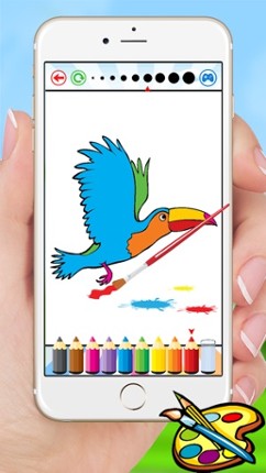 Bird Coloring Book for Kids - Children Drawing free games Image