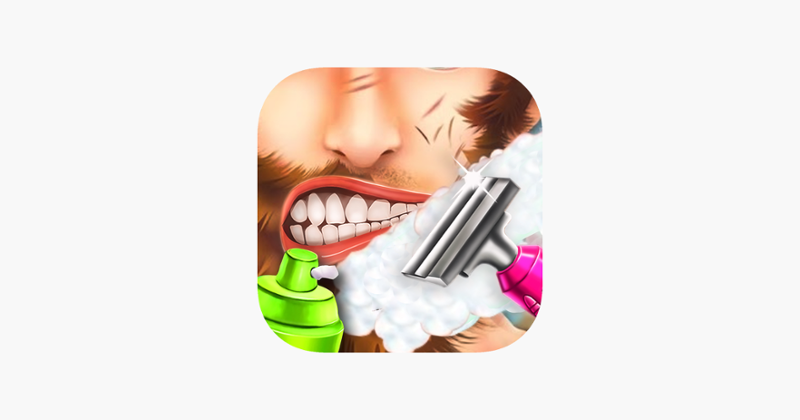 Crazy Beard Shaving Salon Game Cover