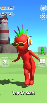 Fun Race Color Hole Party 3D screenshot
