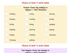 Fun with Verbs &amp; Sentences HD Image