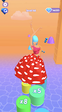 Hover Skirt: stack & dress up screenshot