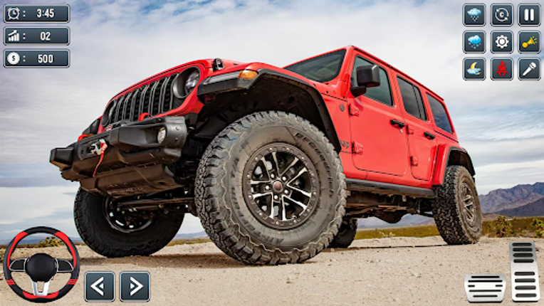 Indian Offroad Jeep Driving Image