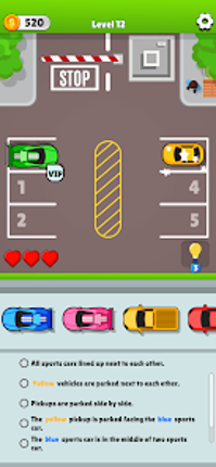 Parking Lot - Logic Puzzle screenshot