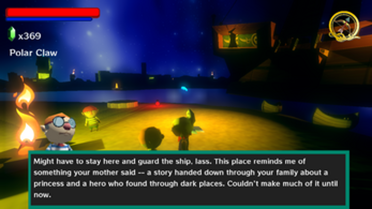 Tetra and the Midnight Sea (Zelda!) screenshot