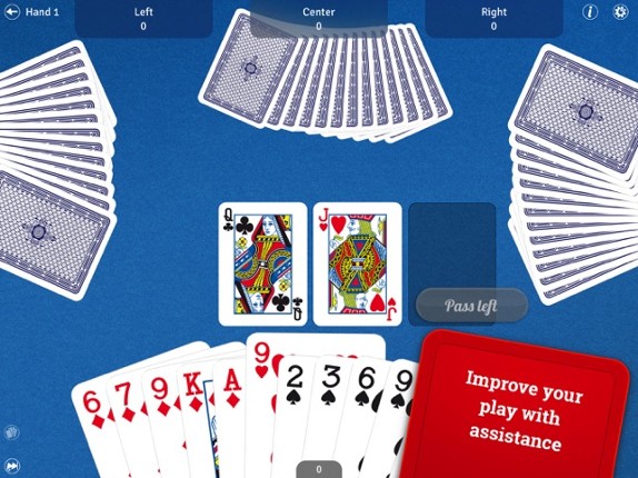 Hearts LITE - Card Game Image