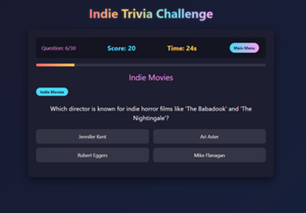 Indie Trivia Challenge Image