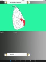 Sri Lanka District Maps and Capitals Image