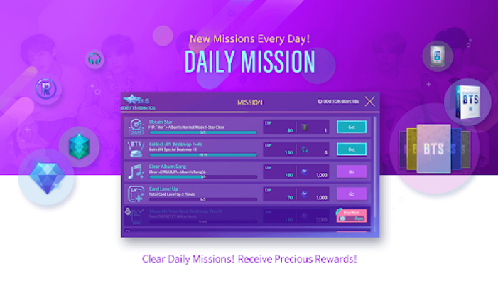 SuperStar BTS screenshot