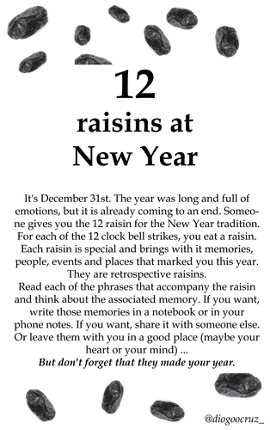 12 raisins at New Year screenshot