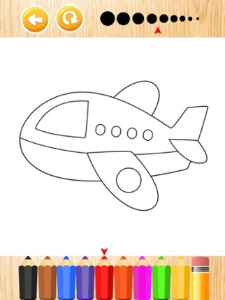 Airplane Coloring Book Games for Kids and Toddlers Image