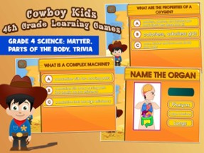 Cowboy Grade 4 Learning Games Image