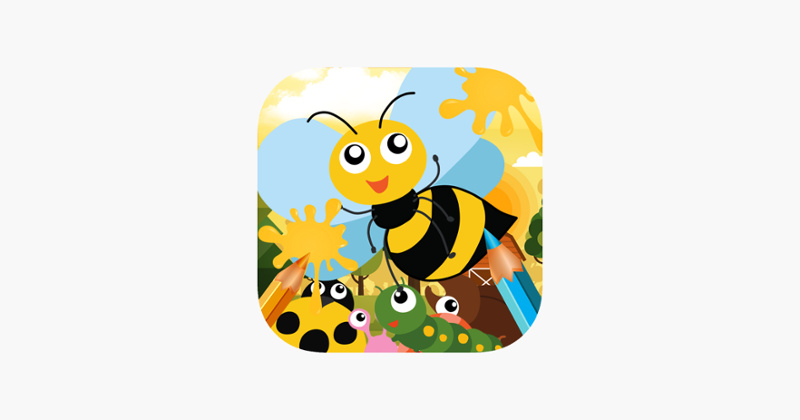 Cute Bug Paint - Bug coloring book for me Image