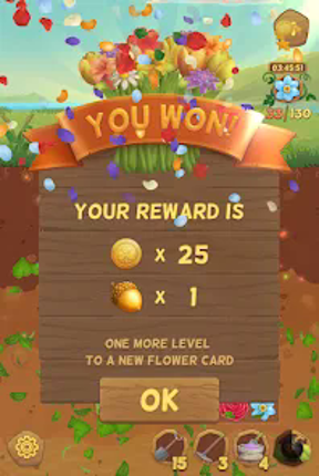 Flower Book Match3 Puzzle Game Image