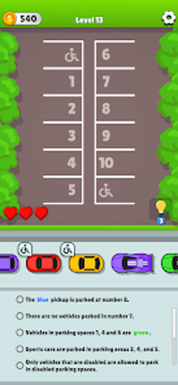 Parking Lot - Logic Puzzle Image
