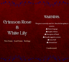 Crimson Rose & White Lily Image