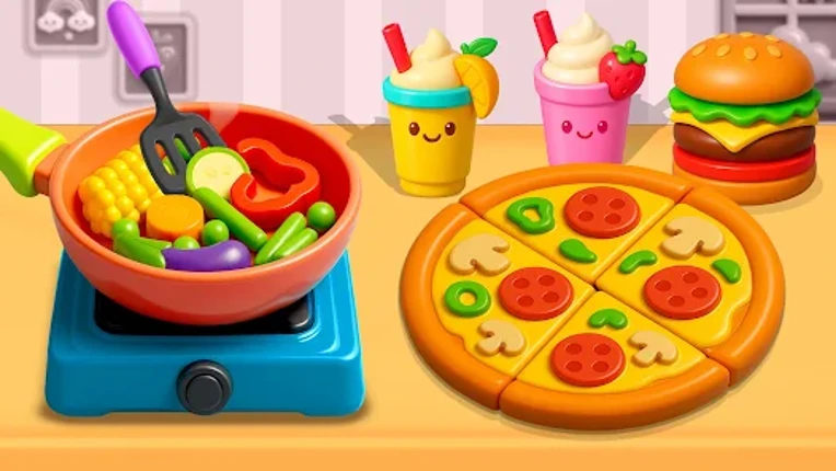 Kitchen Set Cooking Games Toy Image