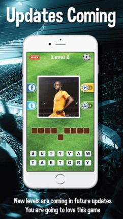 Guess who's the football players quiz app - Top footballer stars trivia game for real soccer fan screenshot