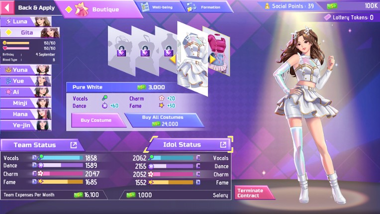 K-pop Idol Stories: Road to Debut screenshot