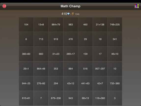 Math Champ Game screenshot