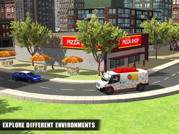 Pizza Delivery Van Simulator - City &amp; Offroad Driving Adventure screenshot