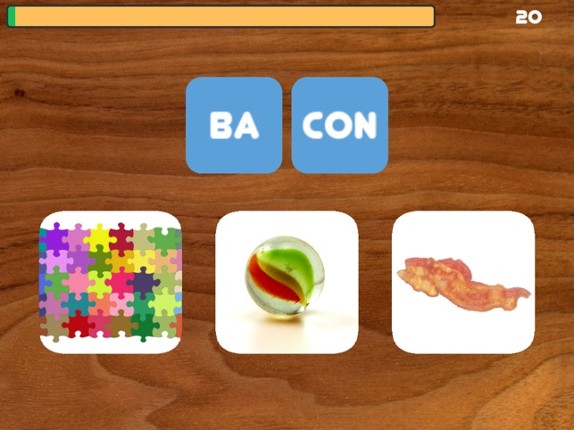 Reading syllables screenshot