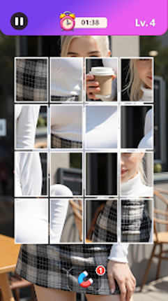 Jigsaw Glamour: Beauty Puzzle Image