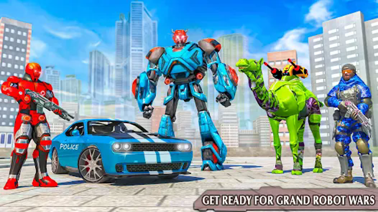 Police Flying Robot Car Game screenshot